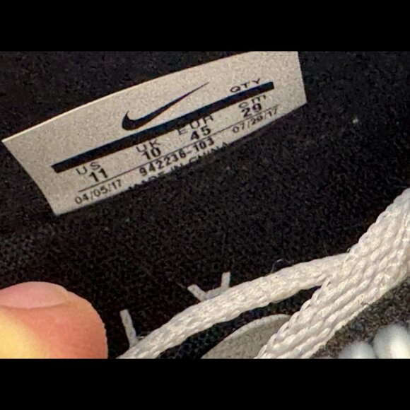 Size 11 - Nike Men's Air Max Flair White Black‎ Running Shoe 942236-103 - Picture 10 of 10